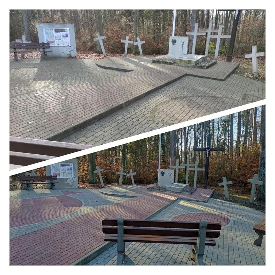 Odnowienie miejsca pamięci narodowej w lesie hopowskim